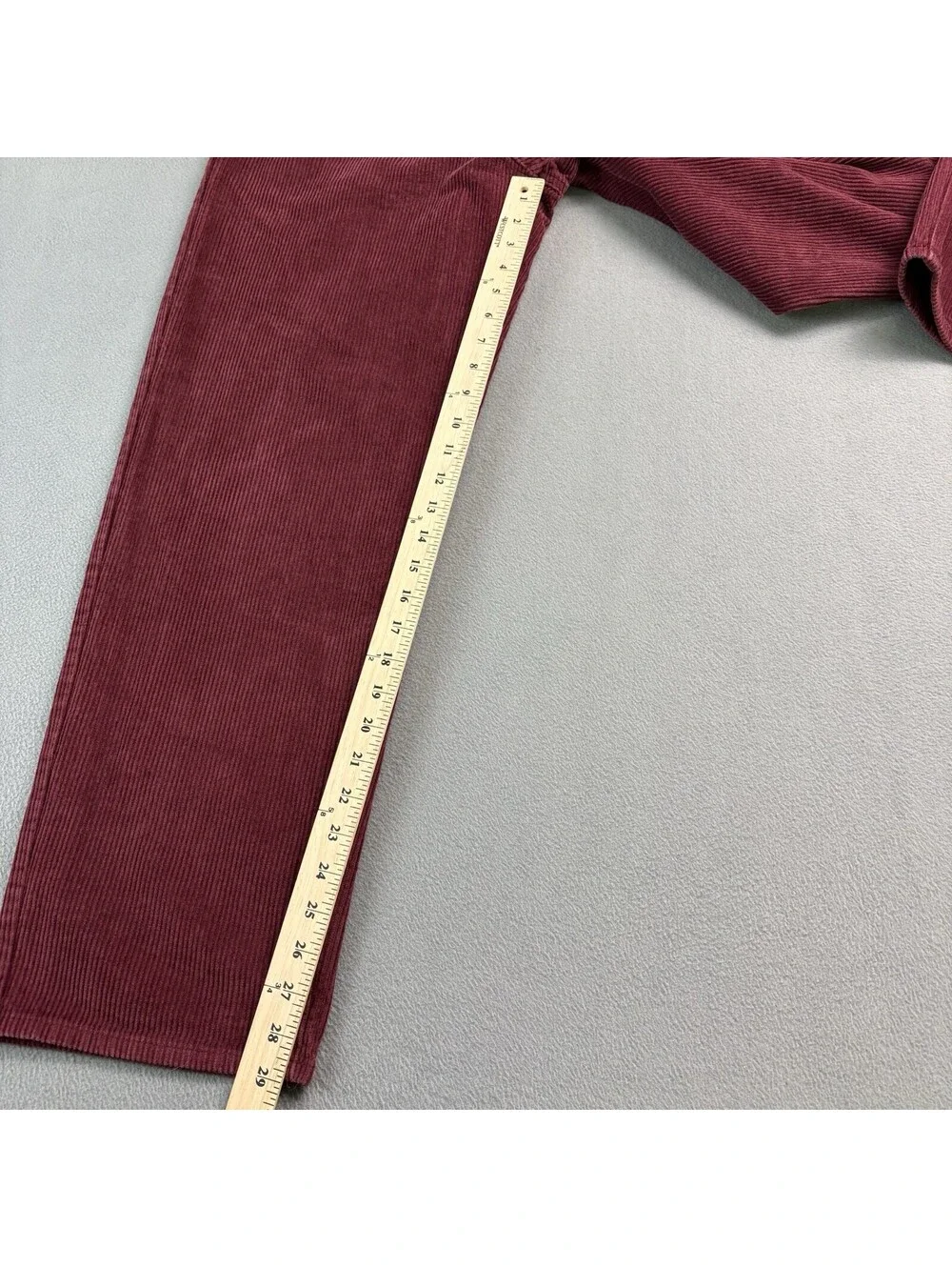 Empyre Corduroy Pants Size 32x29 in. Burgundy